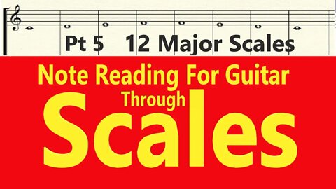 How To Read Guitar Sheet Music Book | Audio Book | Part 5 - 12 Major Scales