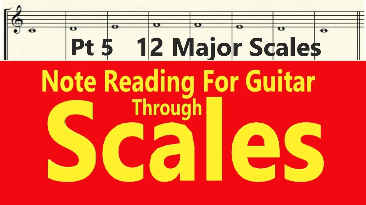 How To Read Guitar Sheet Music Book | Audio Book | Part 5 - 12 Major Scales