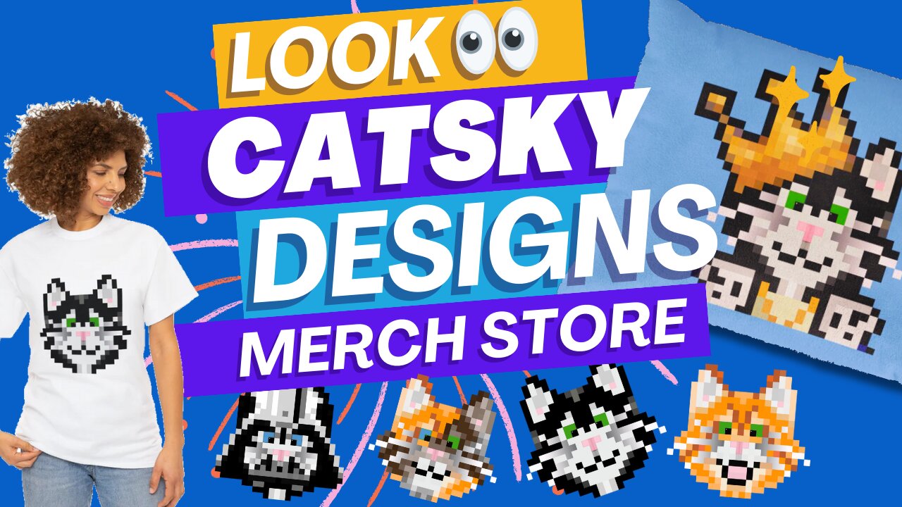 CatskyAI's Catsky Designs - Store LIVE on Etsy and Facebook! 😊🤑❤