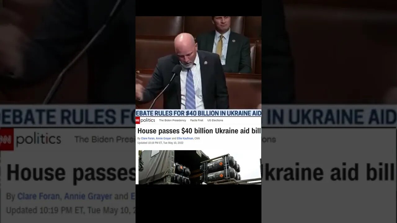 40 billions more to Ukraine? Chip Roy UNLOADS on House Floor