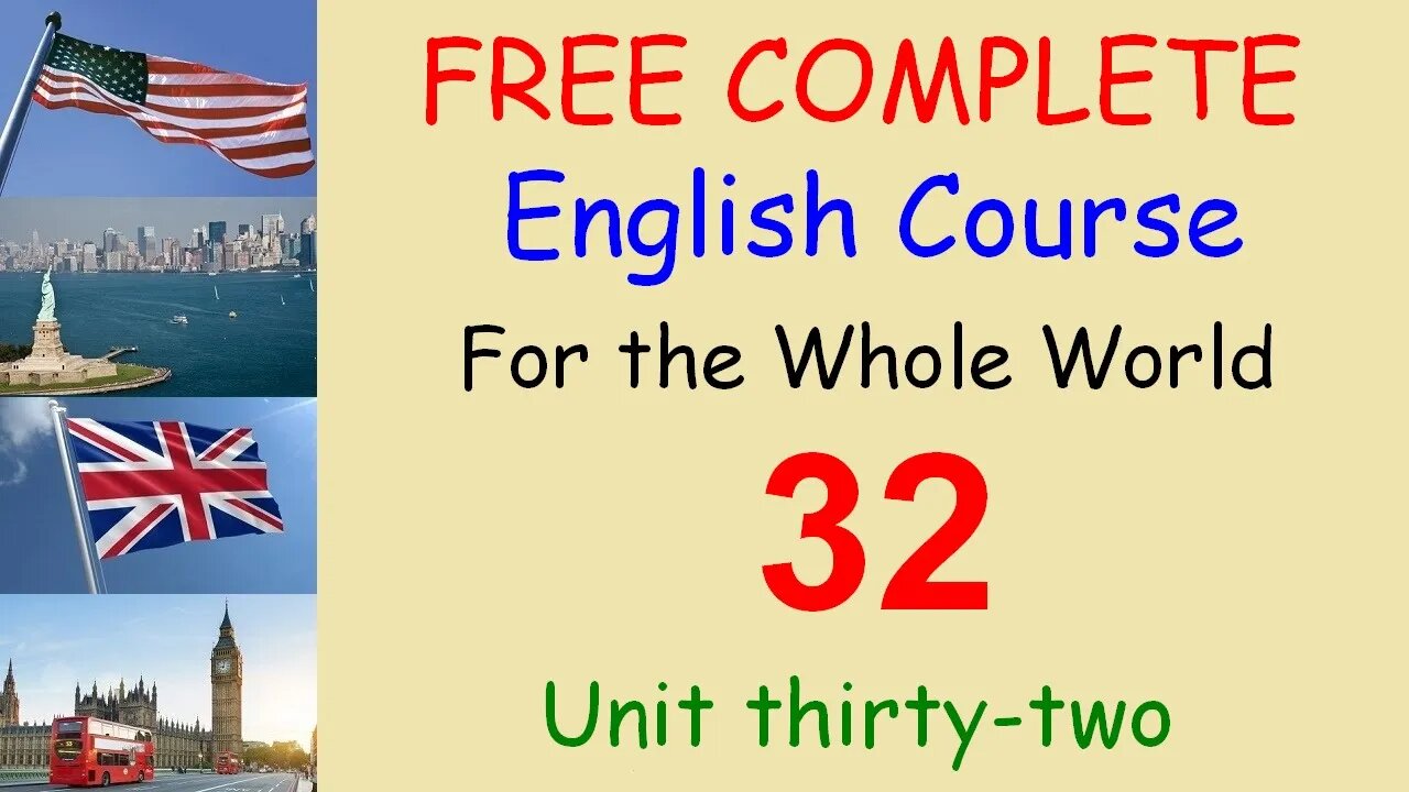 Talk about problems - Lesson 32 - FREE COMPLETE ENGLISH COURSE FOR THE WHOLE WORLD