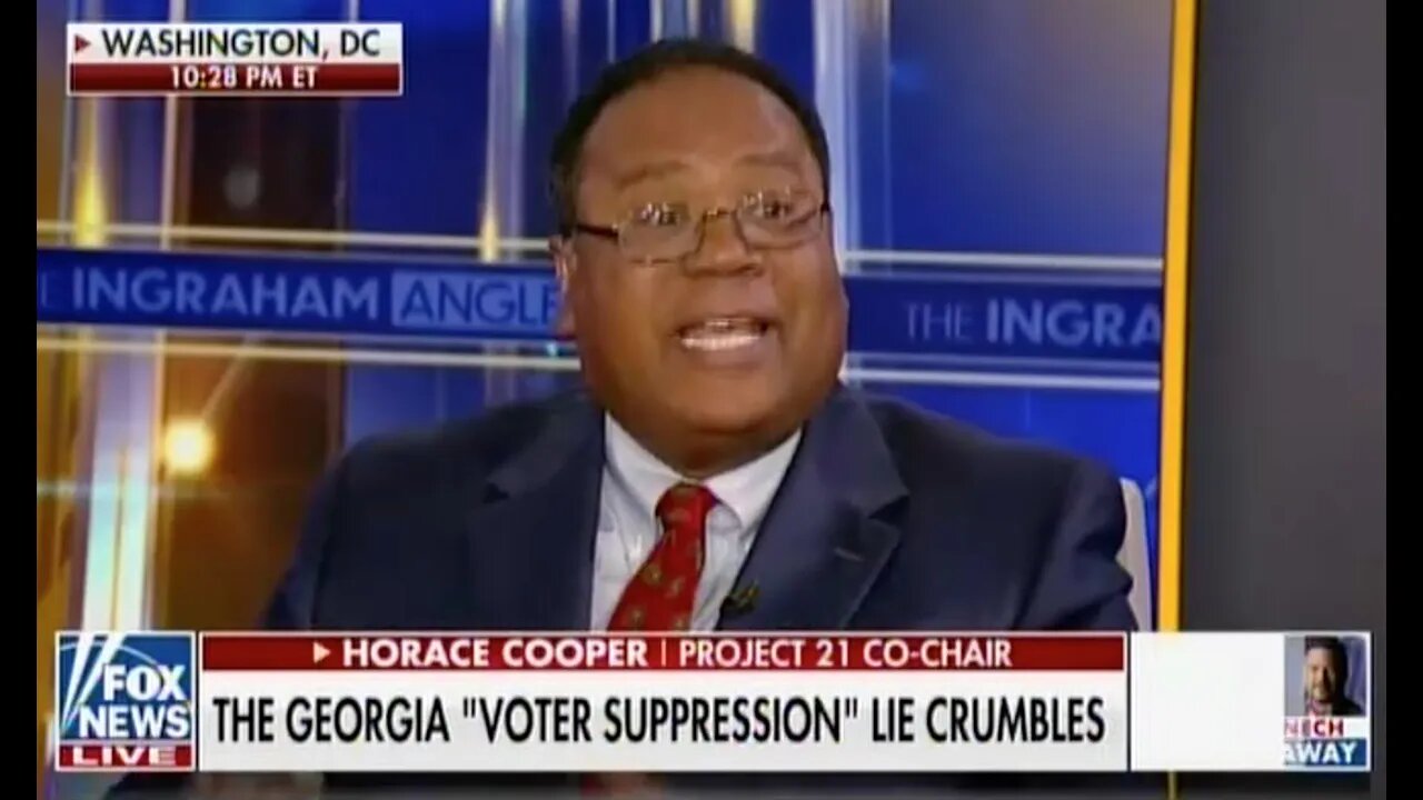 After Record Voter Turnout in Georgia, Horace Cooper Wants to Hear an Apology From the MLB