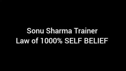 Law of 100% SELF BELIEF