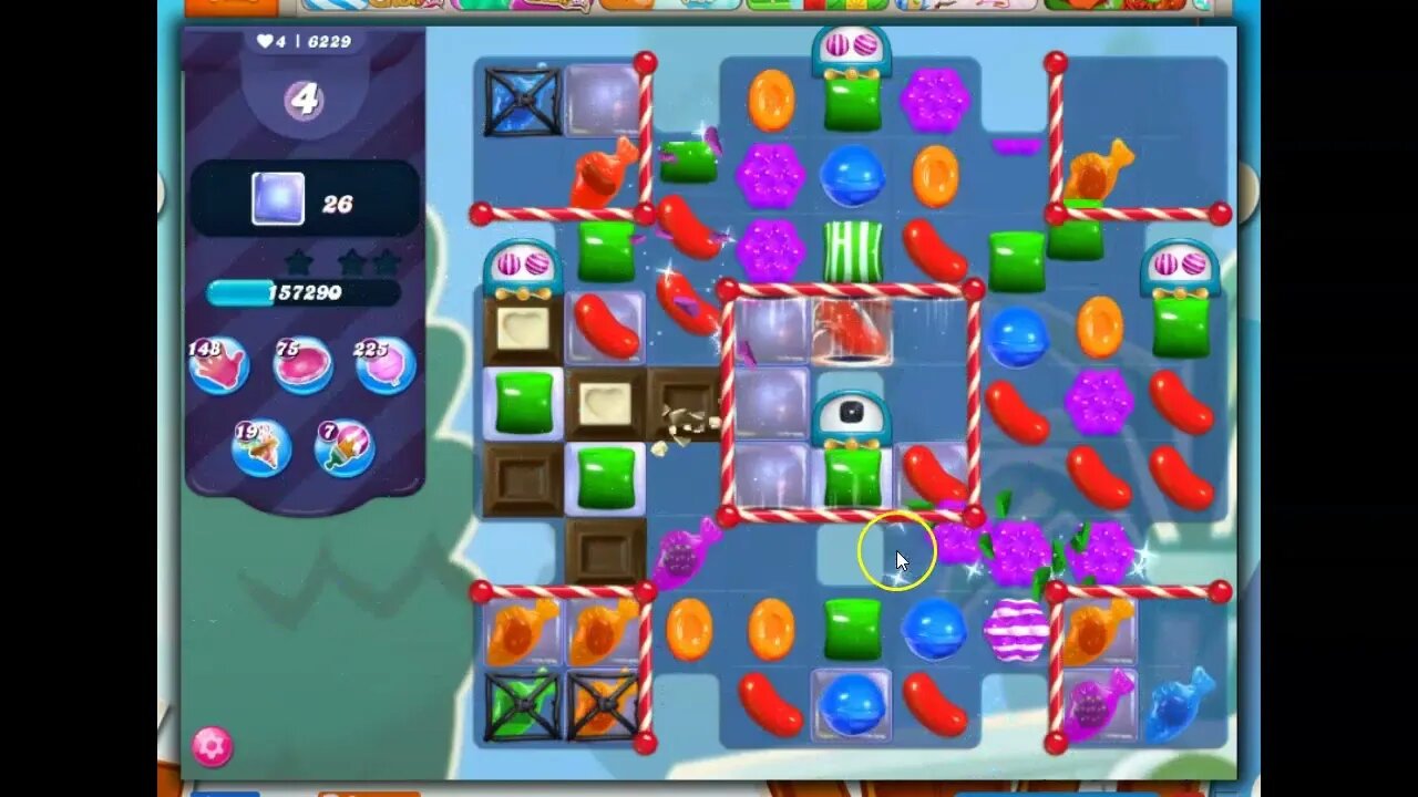 Candy Crush Level 6229 Talkthrough, 25 Moves 0 Boosters