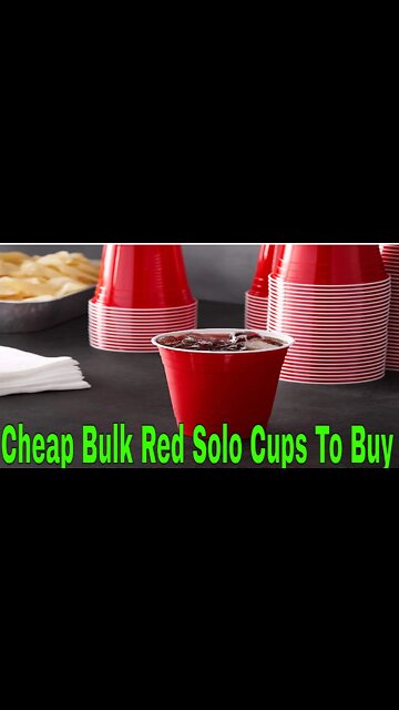 AmazonBasics 16-Ounce Disposable Plastic Cups Review Video Red - Pack of 240