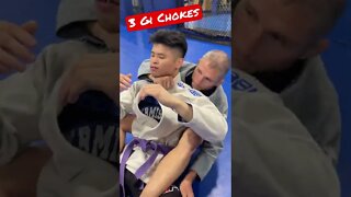 3 Bjj Gi Chokes From The Back