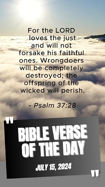 Bible Verse of the Day: July 15, 2024