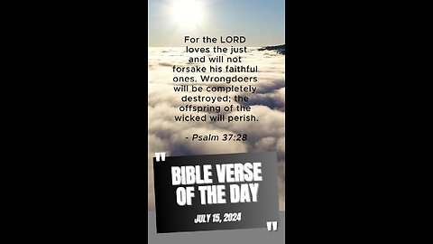 Bible Verse of the Day: July 15, 2024