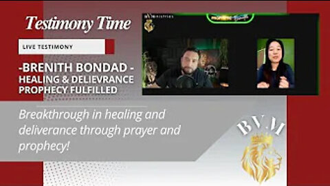 Testimony // Brenith Bondad // Healing & Delivernace