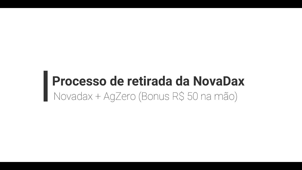 Prova de pagamento - Realizando saque da Novadax e Sorteiro de R$ 50 na Agzero