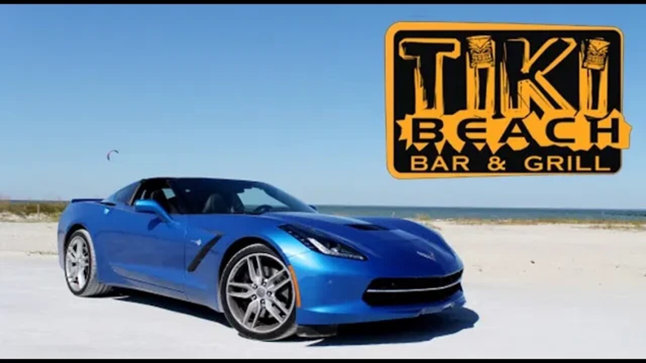 Corvettes at Tiki Beach in Mosinee, WI