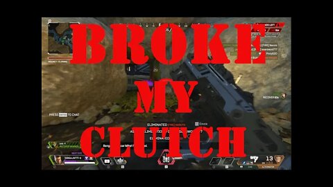 I THINK I BROKE MY CLUTCH #apex #apexlegends #OldManJM #apexlegendsmoments