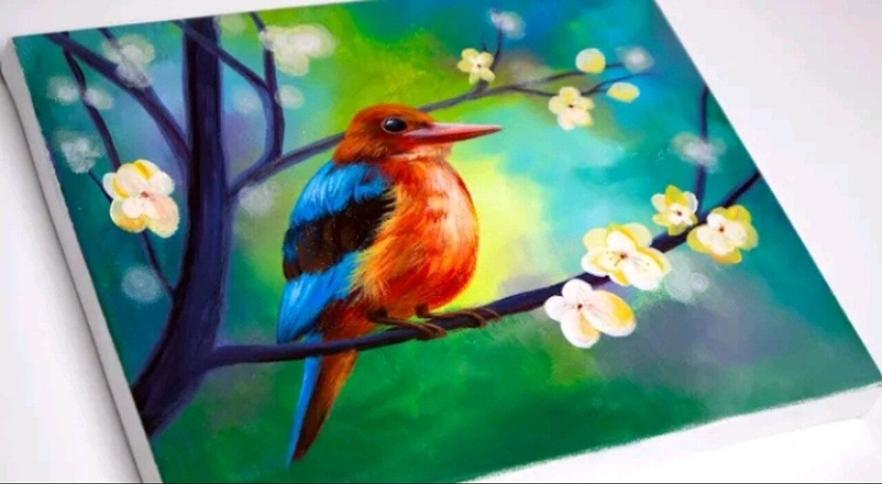 How to Paint a Bird | Acrylic Painting for Beginners |