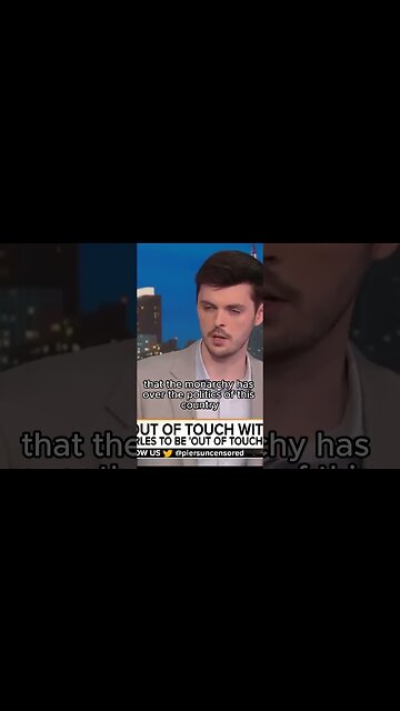 Piers Morgan SHOCKED At The Dislike Young People Have At The Monarchy!