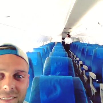 Tourist captures experience as only passenger on commercial airliner
