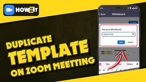 How to create a duplicate template in Zoom