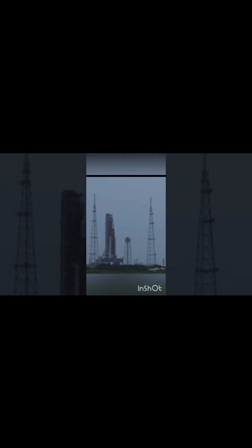 ⚡️Lightning strikes NASA tower #nasa #artemis #shorts