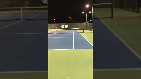 Hitting a no bounce winner from the baseline | #Shorts