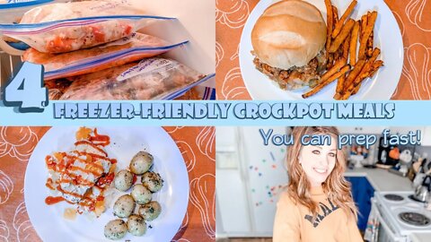 4 FREEZER FRIENDLY CROCKPOT MEALS | BUSY MOM MEALS