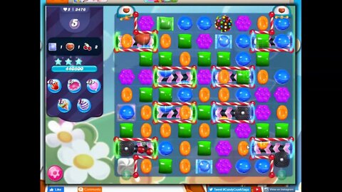 Candy Crush Level 3476 Talkthrough, 27 Moves 0 Boosters