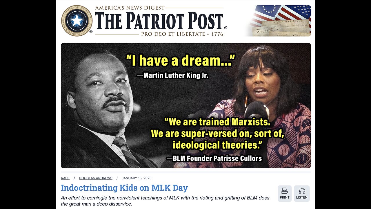 The Patriot Post Audio Edition Podcast for 1/16/23