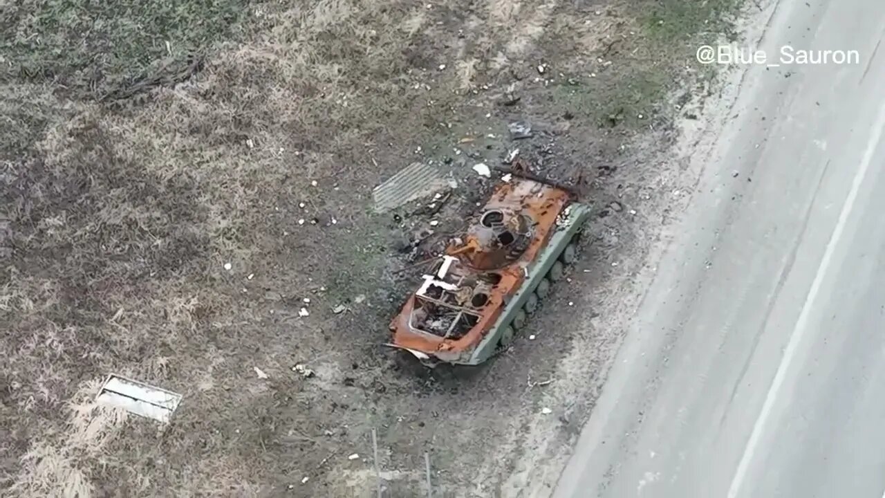OTHER RUSSIAN EQUIPMENT DESTROYED ON THE SAME HIGHWAY!