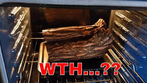 Why does she have a sassafras log in the oven??