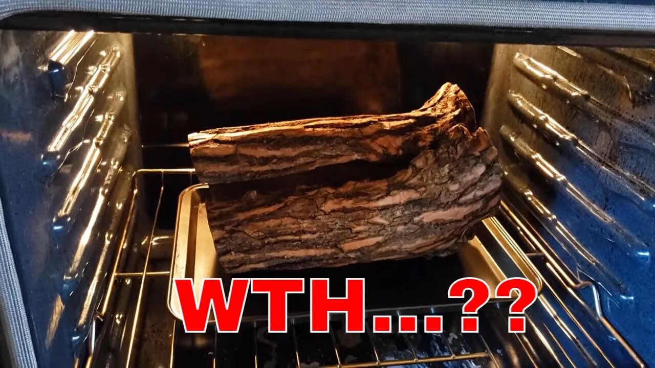 Why does she have a sassafras log in the oven??