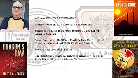 Special guest: Lloyd Richardson, Diplomat, China expert, Attorney, and Author