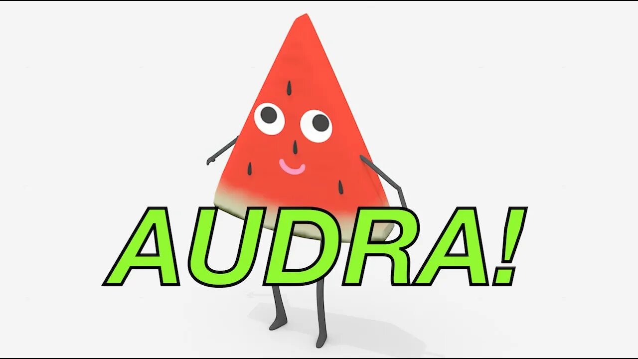 Happy Birthday AUDRA! - WATERMELON Birthday Song