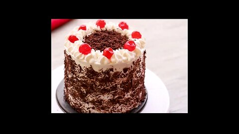 Black Forest easiest cake. It's tea time.