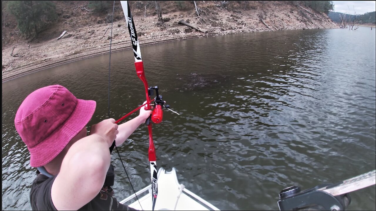 24 Hours Eating Only What We Catch! - Bowfishing Carp!