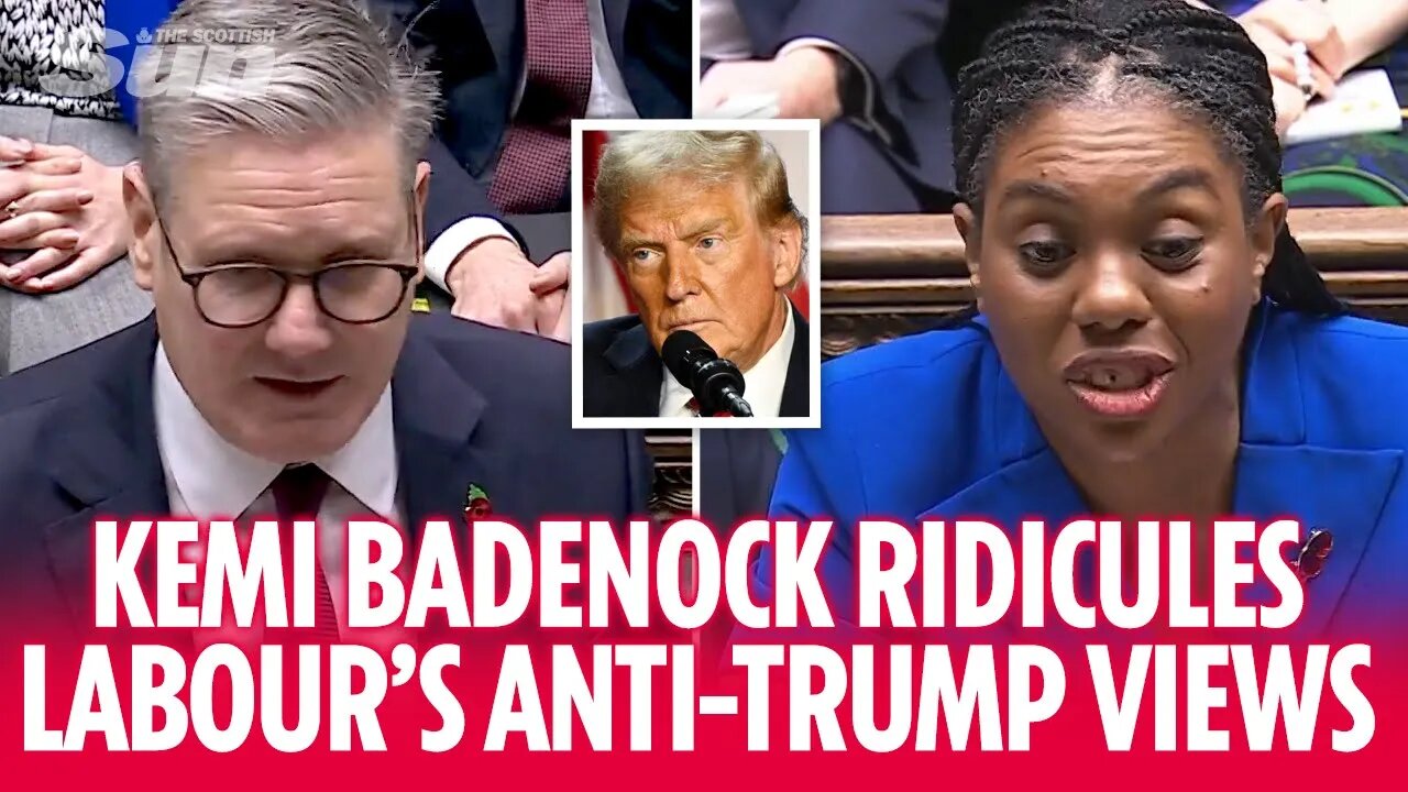 Kemi Badenock ridicules Labour's anti-Trump hypocrisy at her first PMQs