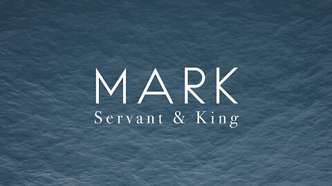 CCRGV: Mark 8:27-38 Great Revelation