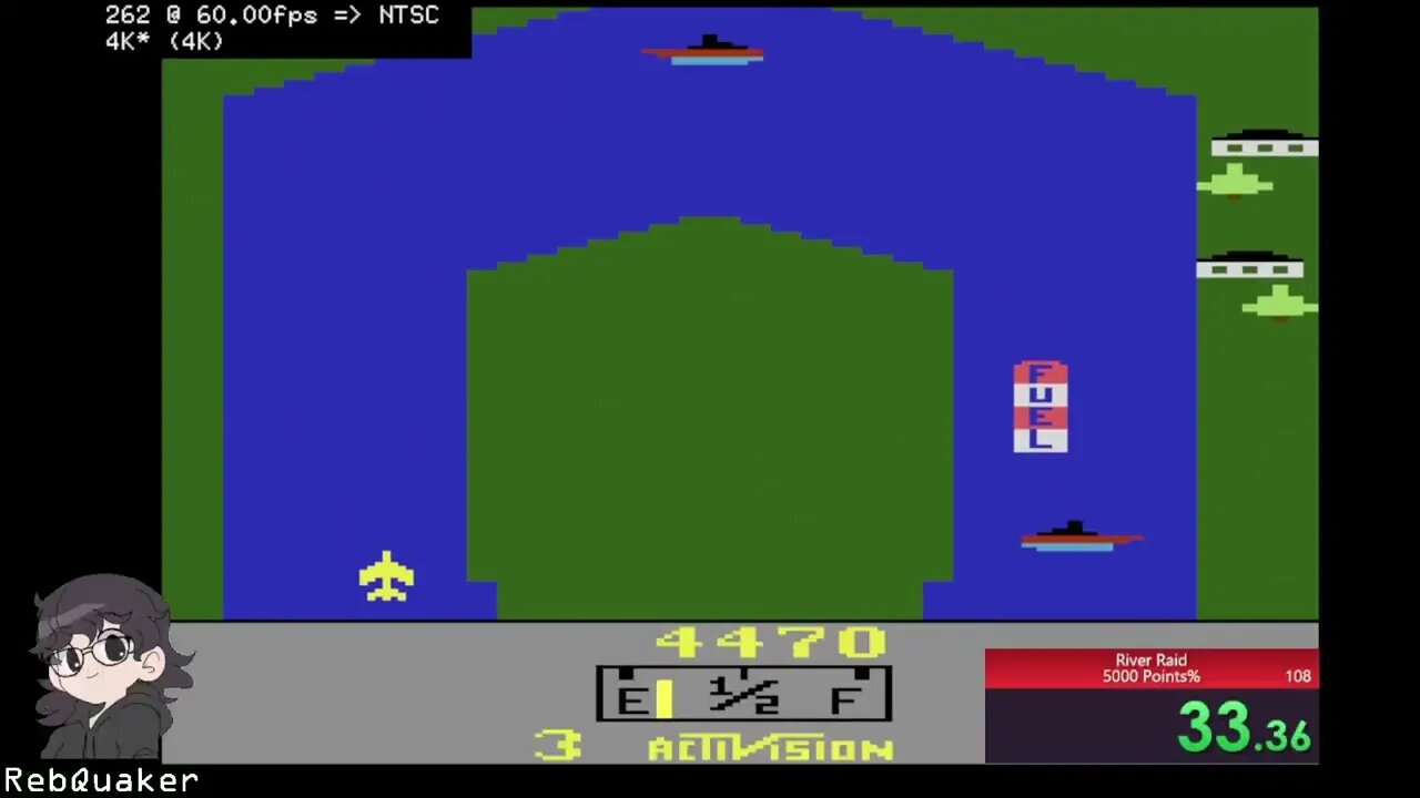 *CURRENT WORLD RECORD* River Raid 34s 60ms on 5000 Points% #speedrun