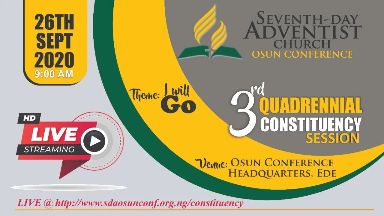 SDA OSUN CONFERENCE 3RD QUADRENNIAL CONSTITUENCY SESSION