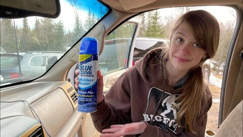 WOW! IT’S MAGIC! Blue Coral upholstery cleaner for detailing your car!
