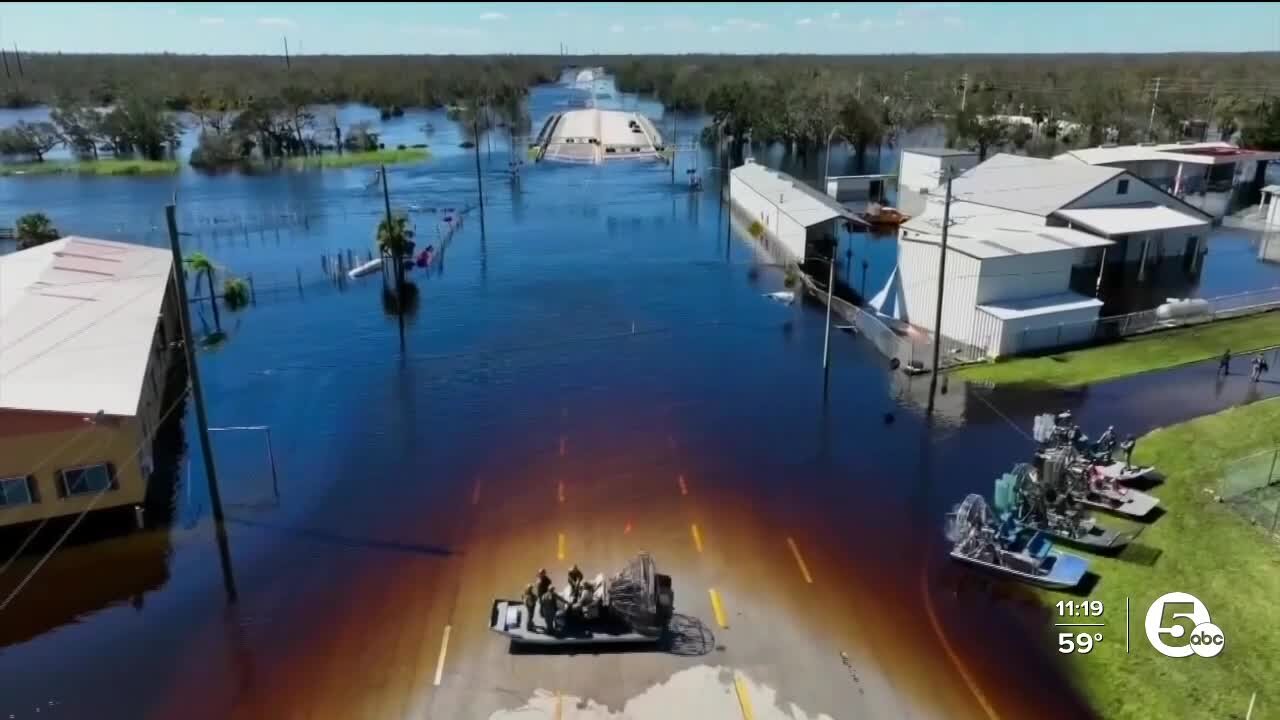 Members of Ohio Task Force One returns after recovery efforts in Florida