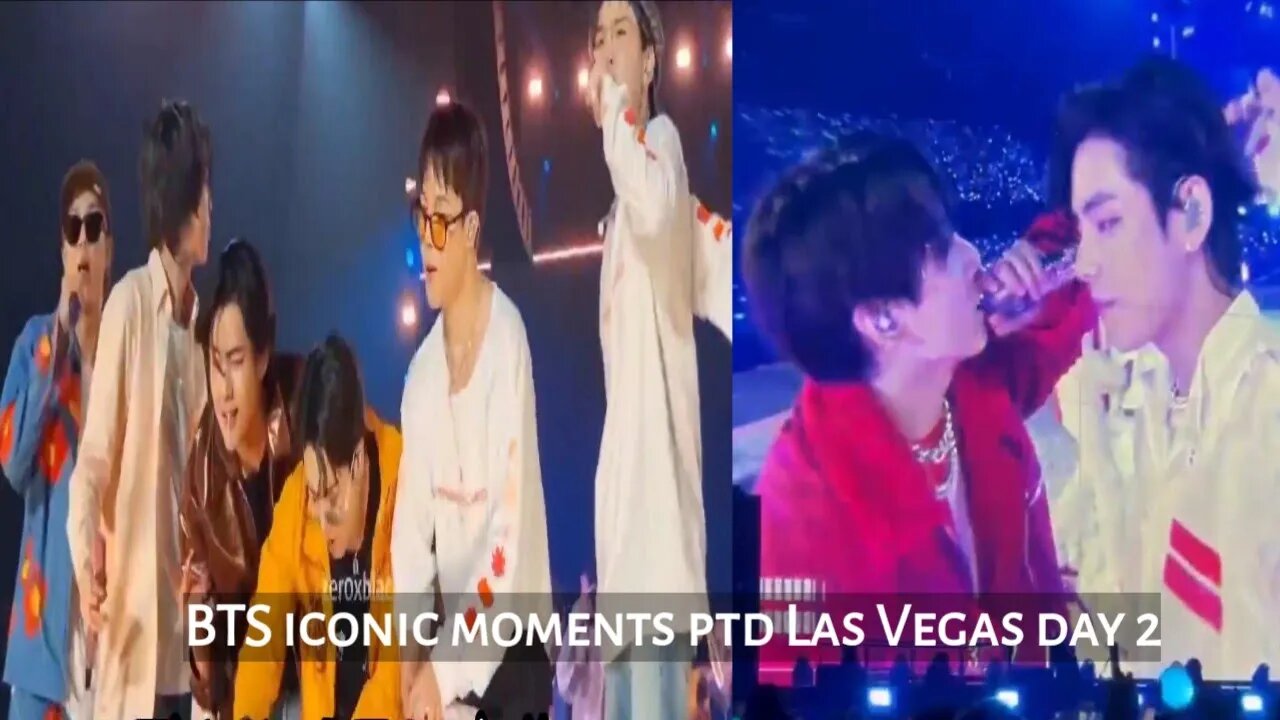 BTS iconic moments PTD las Vegas concert day 2 cute & funny 😂 moments