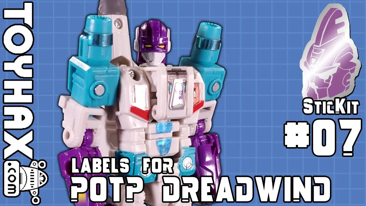 TOYHAX Labels for POTP Dreadwind | SticKit #07