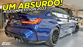 NOVA BMW M3 COMPETITION 3.0 BITURBO 2022 É UM ESPETÁCULO!