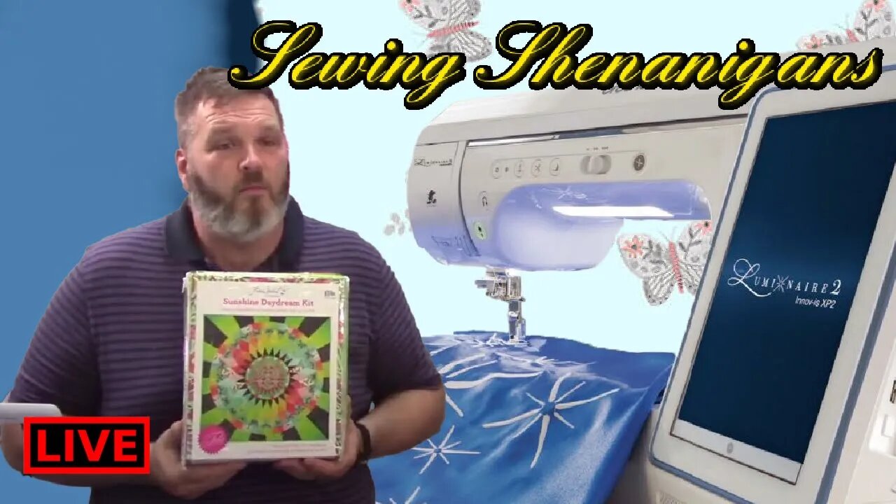 Brent Does Some Brother Luminaire Maintenance! Sewing Shenanigans Live!