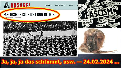 Ja, ja, ja das schtimmt, usw. — 25.02.2024 …