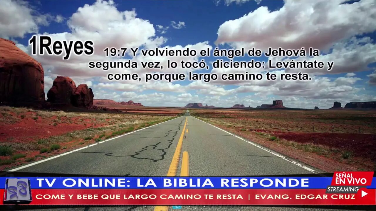 COME Y BEBE QUE LARGO CAMINO TE RESTA - EVANG. EDGAR CRUZ | TV LA BIBLIA RESPONDE