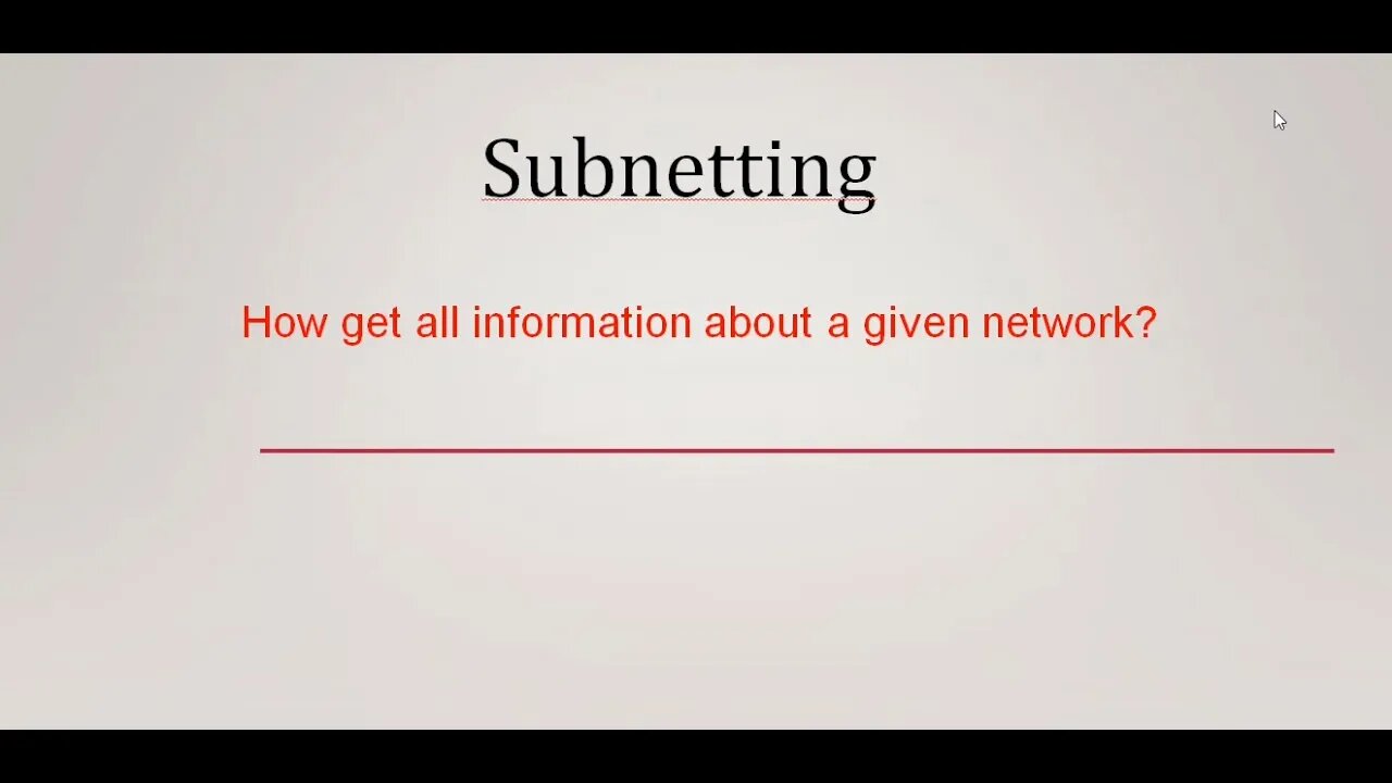 معرفة جميع المعلومات عن الشبكه How know all information about a given network