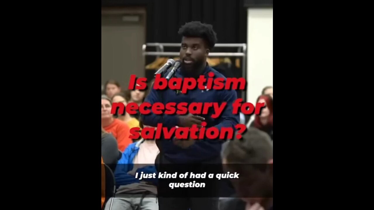 Is baptism necessary for salvation