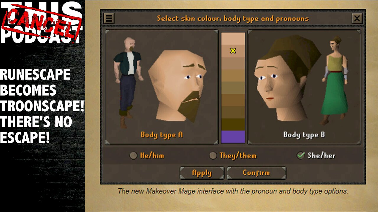 Runescape goes full Troonscape; Forces Pronouns On Player Base! Time To Go to Private Servers!