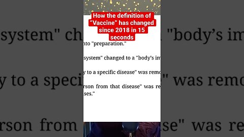 Vaccine definition changed multiple times in 2 years. #vaccine #news #media #shorts