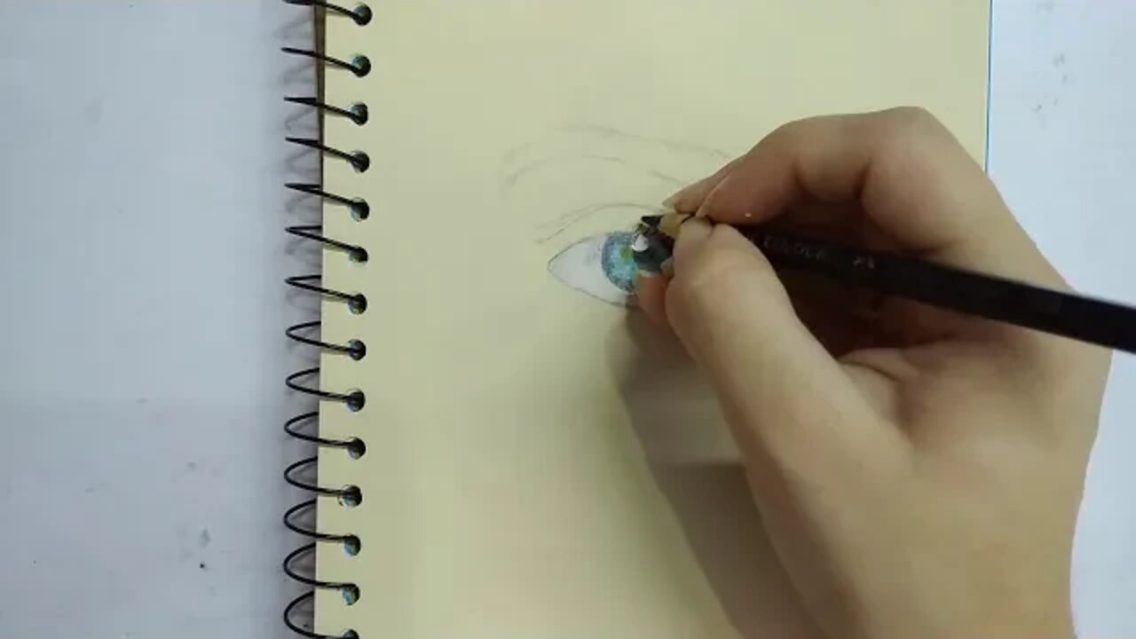 Timelapse - Drawing a realistic eye