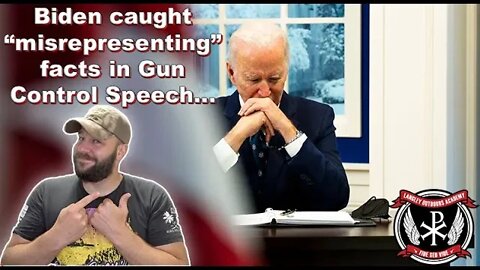 Biden caught "misrepresenting" facts in Gun Control speech... BY THE MAINSTREAM MEDIA...